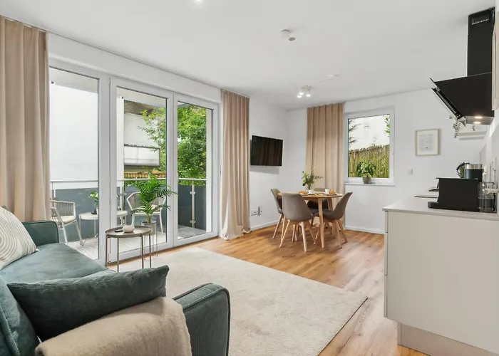Deluxe Apartment In Bielefeld City Mit Parkplatz Und Balkon
